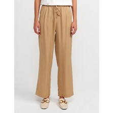 Dilvin 71535 Geniş Paça Özel Kesim Pantolon-Camel