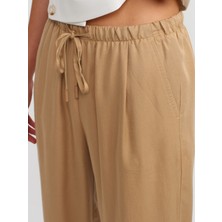 Dilvin 71535 Geniş Paça Özel Kesim Pantolon-Camel