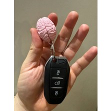 Cadde 3D Beyin Şeklinde Anahtarlık - Brain Keychain (Use It)