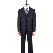 Kadir Büyükkaya Şık ve Modern Yelekli Erkek Takım Elbise - Slim Fit Rahat - KAW1034S
