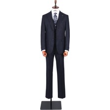 Kadir Büyükkaya Şık ve Modern Yelekli Erkek Takım Elbise - Slim Fit Rahat - KAW1034S