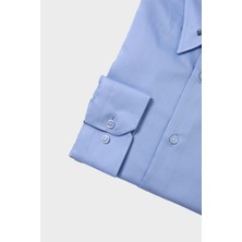 Kadir Büyükkaya Modern Tasarımlı Slim Fit Büyük İğneli Yaka Erkek Gömlek - KAW4406S