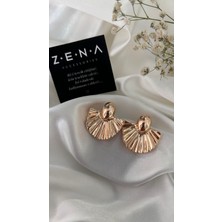 Zena Accessories Parma Rose Çelik Küpe