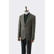 Kadir Büyükkaya Modern Slim Fit Dar Kesim Yün Erkek Ceket - KAV5063W
