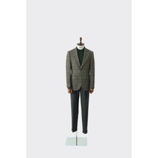 Kadir Büyükkaya Modern Slim Fit Dar Kesim Yün Erkek Ceket - KAV5063W