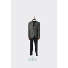 Kadir Büyükkaya Modern Slim Fit Dar Kesim Yün Erkek Ceket - KAV5063W