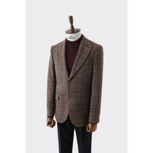Kadir Büyükkaya Modern Slim Fit Dar Kesim Yün Erkek Ceket - KAV5063W
