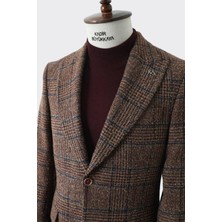 Kadir Büyükkaya Modern Slim Fit Dar Kesim Yün Erkek Ceket - KAV5063W