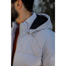 Kadir Büyükkaya Kışlık Kapüşonlu Modern Erkek Mont - Dayanıklı Polyester Kumaş - KAV9102W