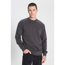 Wrangler Regular Fit Normal Kesim Bisiklet Yaka Koyu Yeşil Sweatshirt