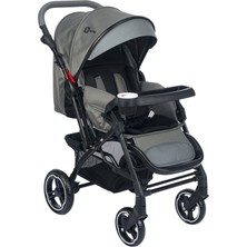 Be-Be Soft Plus Çift Yönlü Bebek Arabası Gri