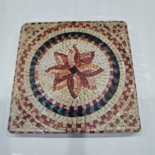 Mediterian Doğal Taşlı Banyo Gider Kapağı Süsü, Dekoratif, 10x10 cm, Çeşitli Seçenekler