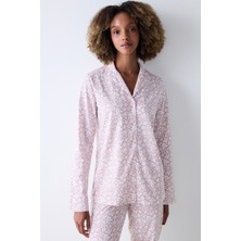 Penti Dreamy Gül Kurusu Pembe Gömlek Pantolon Pijama Takımı