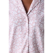 Penti Dreamy Gül Kurusu Pembe Gömlek Pantolon Pijama Takımı