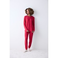 Penti Bloom Soft Kırmızı Pantolon Pijama Takımı