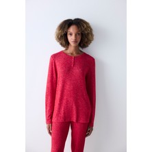 Penti Bloom Soft Kırmızı Pantolon Pijama Takımı