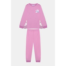 Penti Kız Çocuk Wonderful Wings Pembe Pijama Takımı