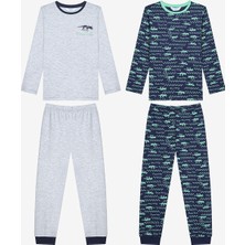 Penti Erkek Çocuk Skeleton 2li Çok Renkli Pijama Takımı