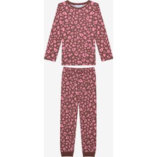 Penti Kız Çocuk Leopard 2li Çok Renkli Pijama Takımı