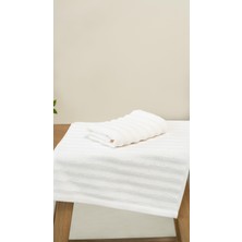 Alegra %100 Doğal Pamuklu Misafir Banyo / Mutfak Havlusu - 30X50 cm Krem