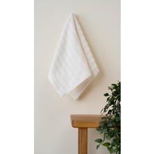 Alegra %100 Doğal Pamuklu Misafir Banyo / Mutfak Havlusu - 30X50 cm Krem