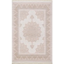 Artemis Halı Palace 08025a Krem Vizon Klasik Retro Ipek Halı