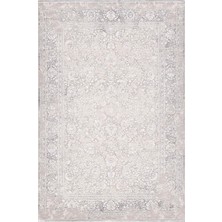 Artemis Halı Palace 08024a Krem Gri Klasik Retro Ipek Halı