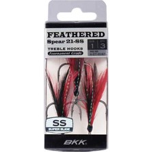 Bkk Feathered Spear 21-Ss Üçlü Olta Iğnesi 8 3 Pcs