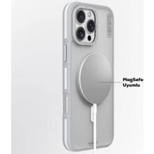 YoungKit iPhone 16 Pro Uyumlu Kılıf Magsafe Şarj Özellikli Youngkit Rock Sand Serisi Kapak Gri