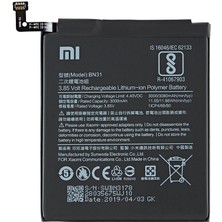 Always Teknoloji Xiaomi Redmi Note 5A BN31 Orijinal Batarya Pil