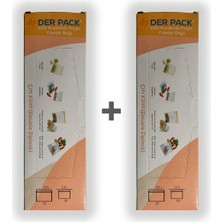 Der Pack Çift Kilitli Buzdolabı Poşeti 40'lı ( 20x1.2 lt ve 20x2.5 lt) x 2 Adet