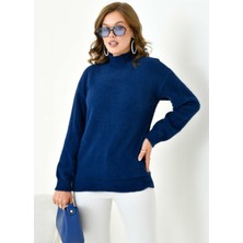 FTZ Women Kadın Basic Kazak  Lacivert 20878