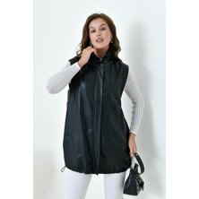 FTZ Women Kadın Deri Yelek  Siyah 30926