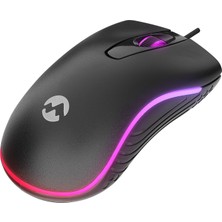 Everest SM-M9 USB Kablolu Siyah 3D Optik LED Mouse