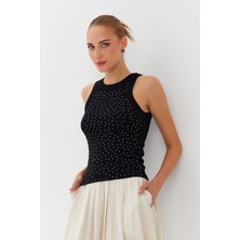 Tamamı Taşlı Fitilli Atlet