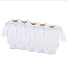 ForMyBaby 5li Beyaz Body Uzun Kollu Unisex