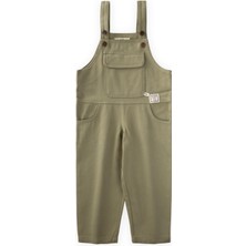 Cigit Gabardin Salopet 2-7 Yaş Olive