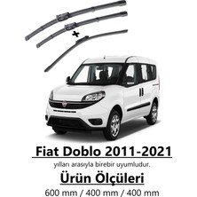 Inwells Fiat Doblo Ön Ve Arka Silecek Takımı 2011-2021