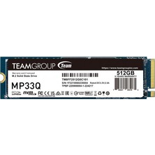 Team MP33Q 512GB 2750/1350MB/S Nvme Pcıe M.2 SSD Disk (TM8FF2512G0C101)