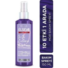 Elseve Loreal Sarı Saç Kurtarıcı 10 Etkili Mor Sıvı Bakım Kremi 150 Ml