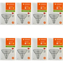 Osram Ledvance 10W (75W) 2700K (Sarı Işık) PAR30 E27 Duylu Dim Edilebilir LED Spot (8 Adet)