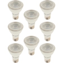 Şavk 7W 3000K (Sarı Işık) PAR20 E27 Duylu LED Spot Ampul (8 Adet)