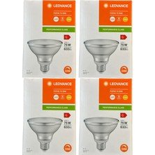 Osram Ledvance 10W (75W) 2700K (Sarı Işık) PAR30 E27 Duylu Dim Edilebilir LED Spot (4 Adet)