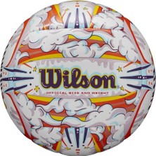 Wilson Plaj Voleybol Topu Graffiti Peace Vb White/orange Of WV4006901XBOF