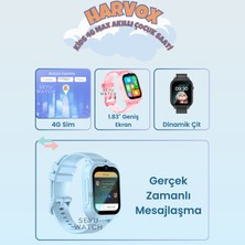 Harvox Hx Kids 4g Max Sim Kartlı Harvox Akıllı Çocuk Saati Gps Konum Takibi Görüntülü Konuşma 4g Destekli