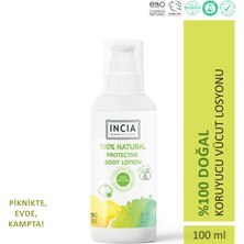 INCIA %100 Doğal Koruyucu Vücut Losyonu Sprey Yenidoğan Bebek Çocuk İçin Limon Okaliptus Vegan 100 ml