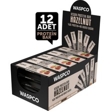 Waspco Vegan Protein Bar Fındıklı ve Hurmalı 40 gr x 12 Adet