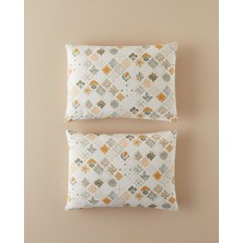 English Home Vintage Argyle Pamuklu 2'li Yastık Kılıfı Yeşil-Sarı