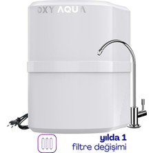 Oxy Aqua  15 Aşamalı Pompalı Çelik Su Tanklı Ph Alkali Mineral Filtreli Su Arıtma Cihazı