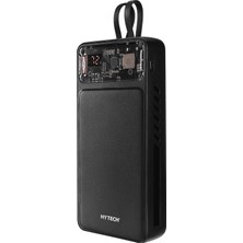 Hytech H220 20000mAh HSC22.5W PD20W+QC3.0 18W Siyah LCD Şeffaf Taşınabilir Pil Şarj Cihazı Powerbank